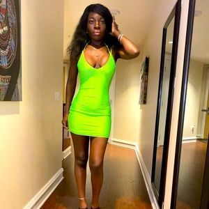 Mini neon dress